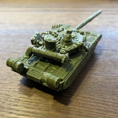 Mô hình xe tăng T-80U 1/100 chi tiết - File in 3D chất lượng cao