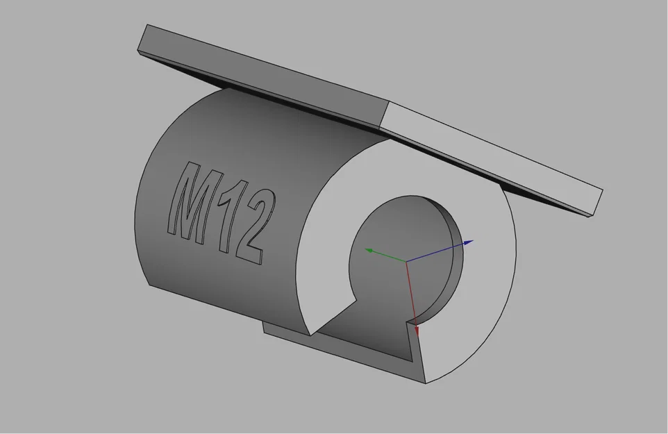 Móc treo máy khoan M12 kèm chữ/số M12 - Image 3