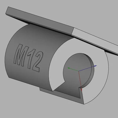 Móc treo máy khoan M12 kèm chữ/số M12