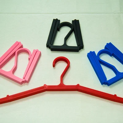 Móc áo gấp gọn đi du lịch - Print in place