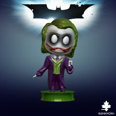 Mô hình 3D Joker phong cách Chibi cho fan DC