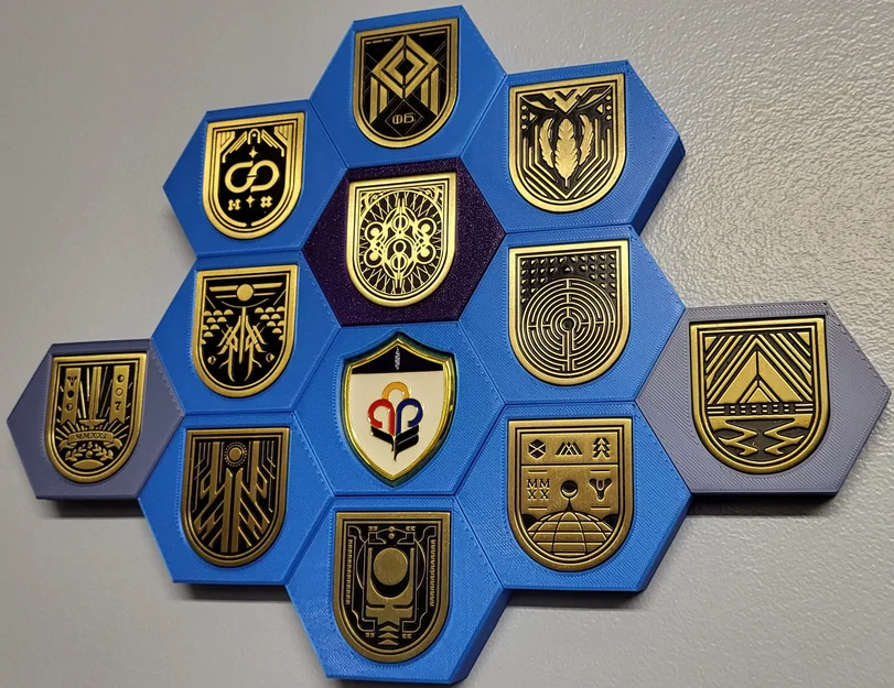 Destiny 2 Seal/Pin Holder - Modular, Magnetic (Giá đỡ huy hiệu/pin nam châm) - Image 1