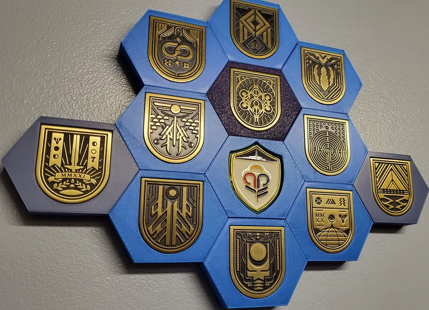 Destiny 2 Seal/Pin Holder - Modular, Magnetic (Giá đỡ huy hiệu/pin nam châm) - Image 2