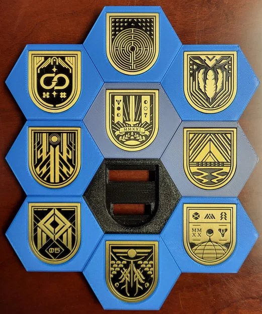 Destiny 2 Seal/Pin Holder - Modular, Magnetic (Giá đỡ huy hiệu/pin nam châm) - Image 11
