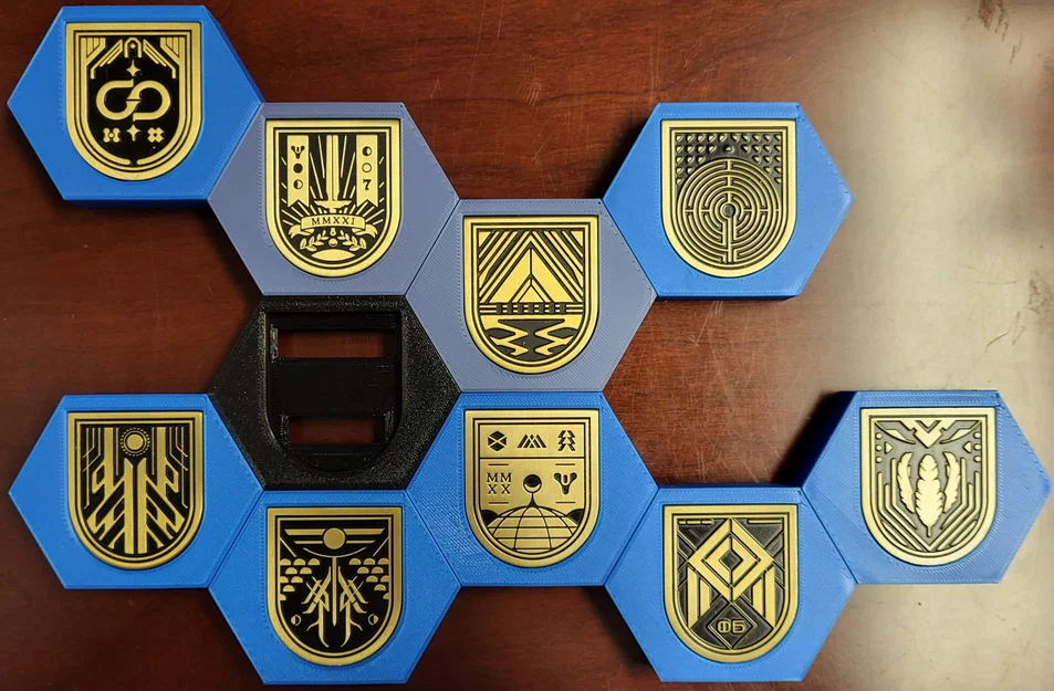 Destiny 2 Seal/Pin Holder - Modular, Magnetic (Giá đỡ huy hiệu/pin nam châm) - Image 12