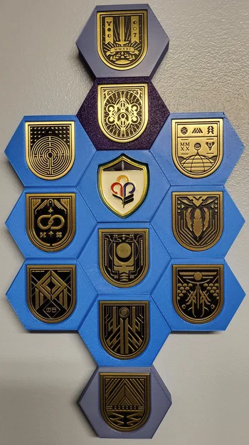 Destiny 2 Seal/Pin Holder - Modular, Magnetic (Giá đỡ huy hiệu/pin nam châm) - Image 13