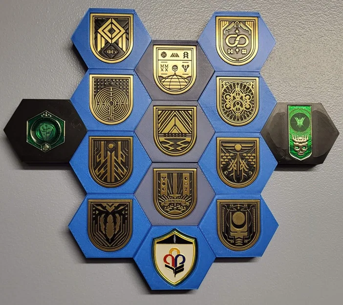 Destiny 2 Seal/Pin Holder - Modular, Magnetic (Giá đỡ huy hiệu/pin nam châm) - Image 17