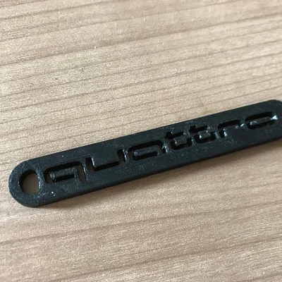 Móc khóa logo Audi Quattro in 3D độc đáo cho tín đồ xe hơi