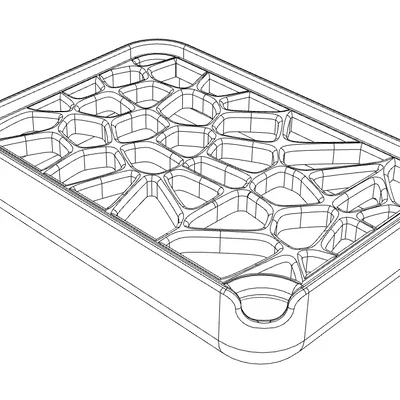 Khay Đựng Xà Phòng 3D Đa Dạng Họa Tiết (Voronoi, Hexagon, Lines)