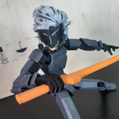 Đầu mô hình Raiden tùy chỉnh cho DUMMY 13 - Phụ kiện in 3D cực ngầu