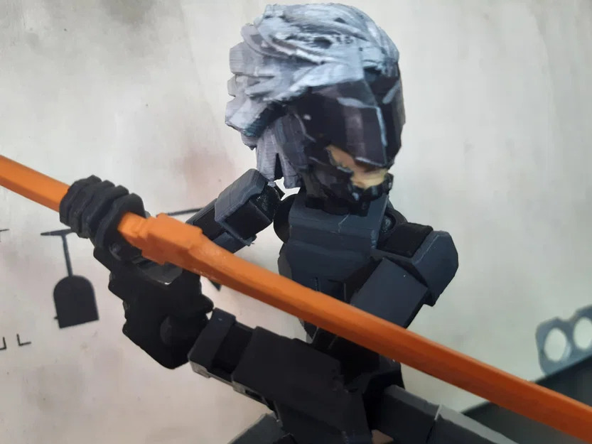 Đầu mô hình Raiden tùy chỉnh cho DUMMY 13 - Phụ kiện in 3D cực ngầu - Image 4