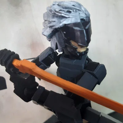 Đầu mô hình Raiden tùy chỉnh cho DUMMY 13 - Phụ kiện in 3D cực ngầu