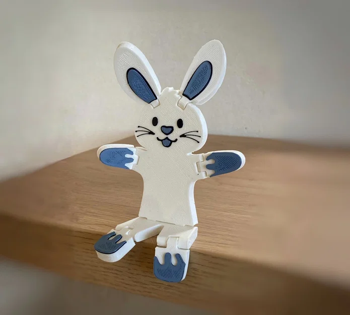 Flexi Rabbit Bunbun – Thỏ dẻo lắc lư in 3D - Image 1