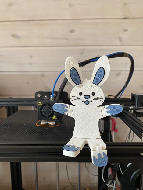 Flexi Rabbit Bunbun – Thỏ dẻo lắc lư in 3D - Image 4