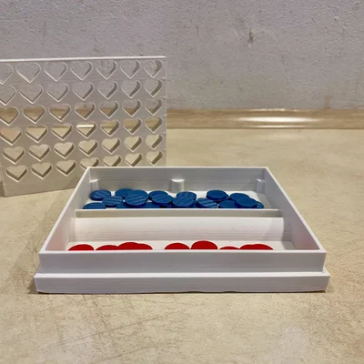 4 In A Row Hearts – Trò 4 ô liên tiếp hình trái tim (Valentine) in 3D