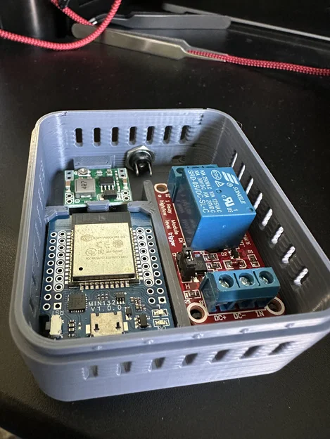 Hộp ESP D1 Mini kèm Relay và tùy chọn Buck Converter - Image 1