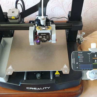 Ender 3 V3 SE - Đế gắn & khớp bi cho điện thoại dùng KlipperScreen
