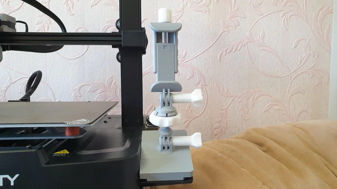 Ender 3 V3 SE - Đế gắn & khớp bi cho điện thoại dùng KlipperScreen - Image 15