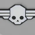 Mô hình phụ kiện Helldivers Skull - Patch và Dogtag in 3D - Thumbnail 1