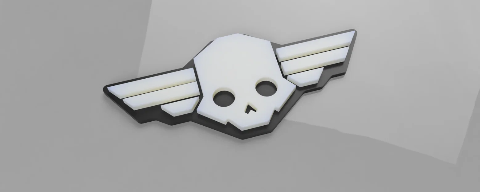 Mô hình phụ kiện Helldivers Skull - Patch và Dogtag in 3D - Image 2