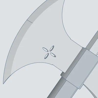 Rìu chiến (Poleaxe) - Phụ kiện độc đáo cho mô hình Dummy 13