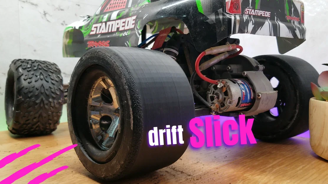 Ốp Skin Bánh Drift Slick cho Xe RC Traxxas - Image 1