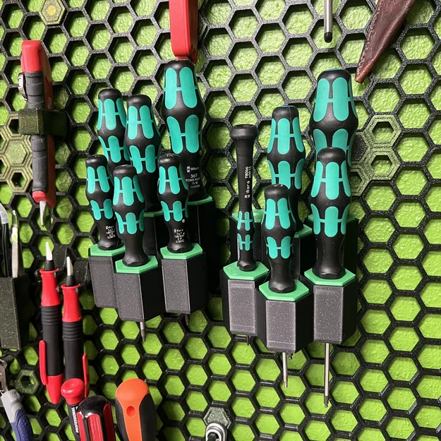 HSW Screwdriver Rack – Giá treo tua vít dạng lục giác cho Honeycomb Storage Wall - Image 1
