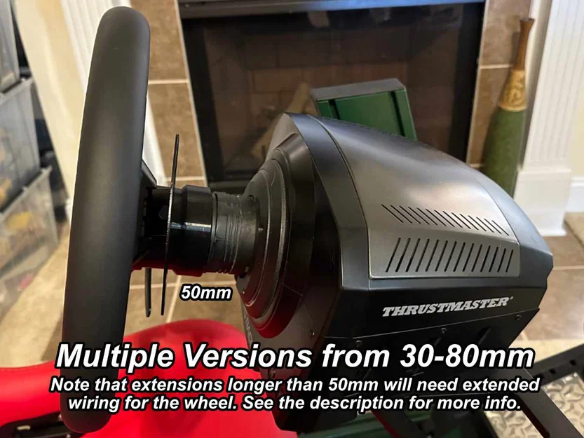 Thrustmaster Reinforced Wheel Hub Extension - Image 2