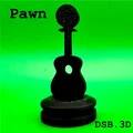 Bộ Quân Cờ Vua Hình Guitar (Guitar Chess Pieces) - Thumbnail 2