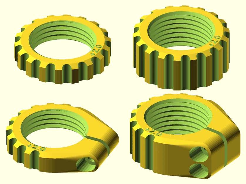 Lockring/Locknut tham số cho Reloading Die (Parametric Reloading Die Lockrings/Locknuts) - Image 3