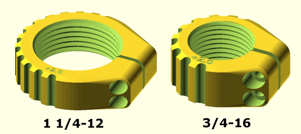 Lockring/Locknut tham số cho Reloading Die (Parametric Reloading Die Lockrings/Locknuts) - Image 4