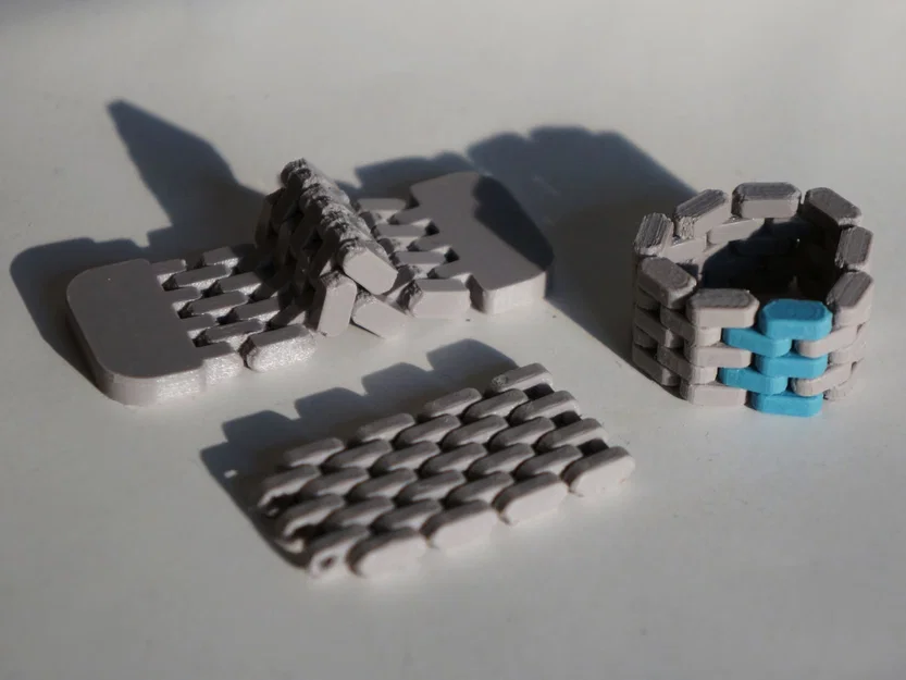 Mô hình dây xích dạng tấm (Plate link chain) in 3D linh hoạt - Image 2