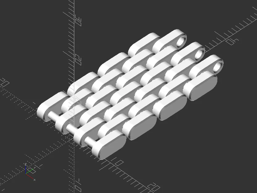 Mô hình dây xích dạng tấm (Plate link chain) in 3D linh hoạt - Image 3