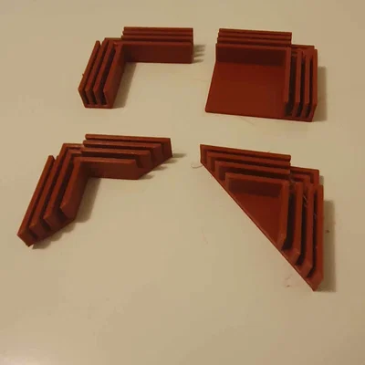 Bộ kẹp góc vuông 3D cho hộp giấy carton (Cardbox corner assembly clamps)