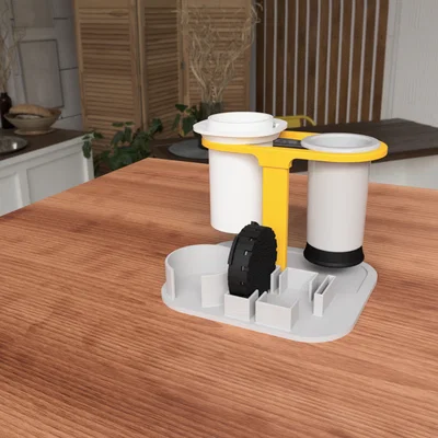 Khay đựng AeroPress Go: Tổ chức phụ kiện pha cà phê gọn gàng
