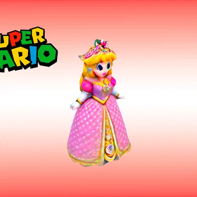 PEACH MARIO BROS - Mô hình 3D Công chúa Peach để in 3D