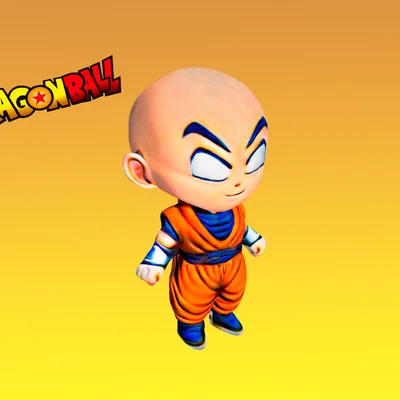 KRILLIN DRAGON BALL - Mẫu 3D Krillin Dragon Ball Z