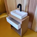 Bồn rửa phòng tắm nhà búp bê (Dollhouse bathroom sink) - Thumbnail 2