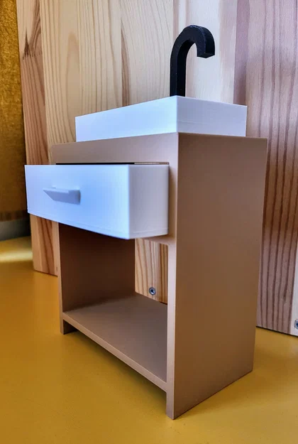 Bồn rửa phòng tắm nhà búp bê (Dollhouse bathroom sink) - Image 3