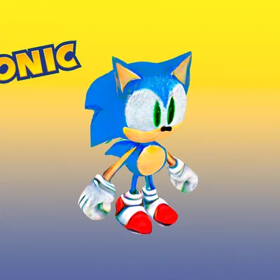 SONIC – Mẫu 3D in được của Sonic (Hedgehog) dáng pose năng động