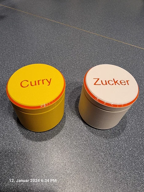 Hộp nhỏ với nhiều loại nắp (neutral, Zucker, Curry) - Image 1