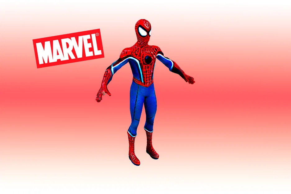 SPIDER MAN – Mẫu 3D siêu anh hùng bắn tơ với dáng pose năng động - Image 1