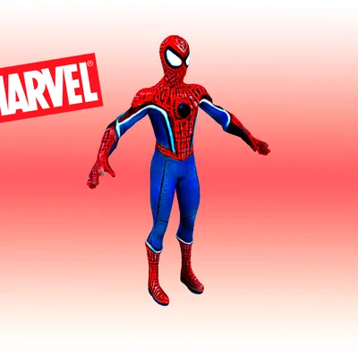 SPIDER MAN – Mẫu 3D siêu anh hùng bắn tơ với dáng pose năng động