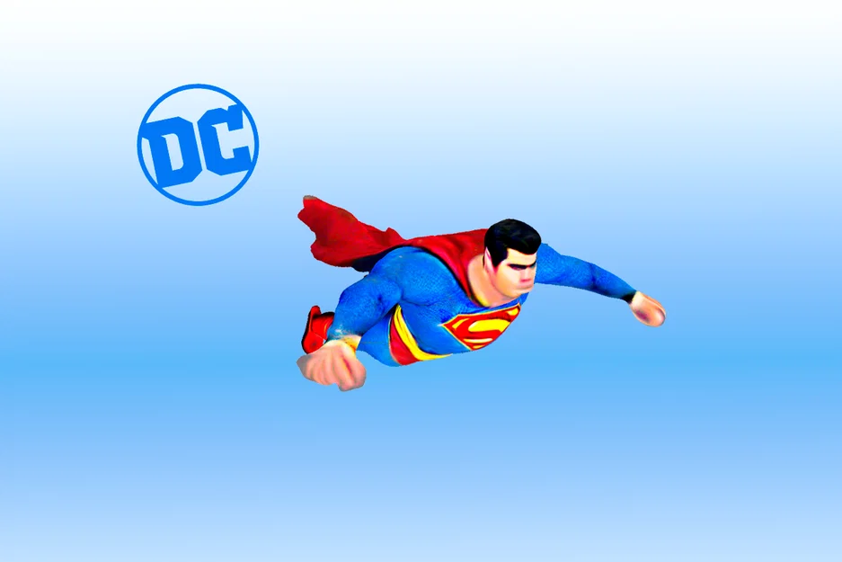 SUPERMAN – Mẫu 3D Người Đàn Ông Thép - Image 1