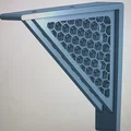Giá đỡ kệ treo tường 120mm thiết kế tổ ong hiện đại - Thumbnail 1