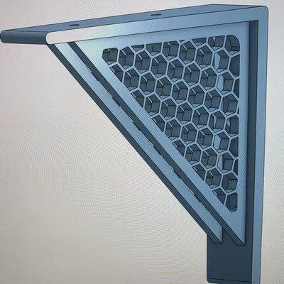 Giá đỡ kệ treo tường 120mm thiết kế tổ ong hiện đại