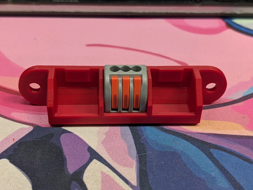 Ngàm gắn extrusion 3030 cho 3 khối Wago 222-413 - Image 1