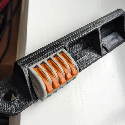Ngàm gắn Wago cho extrusion 2020/3030 (Wago 2/3/5 cổng)