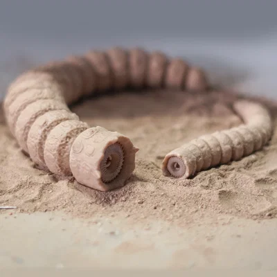 Mô hình sâu cát Dune Flexi Sandworm in 3D linh hoạt cực đẹp