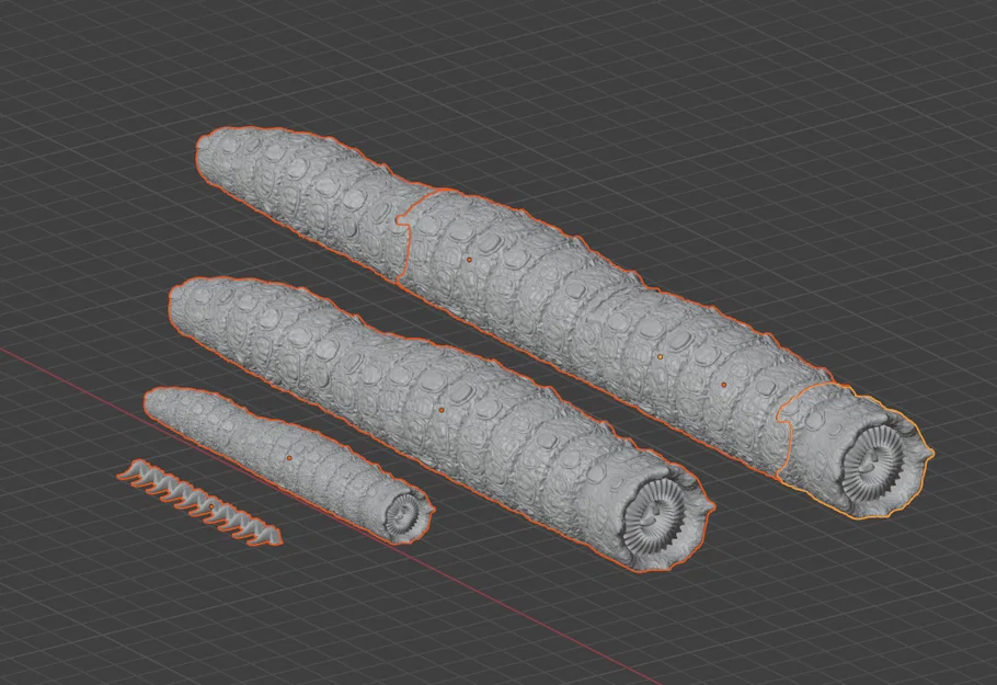Mô hình sâu cát Dune Flexi Sandworm in 3D linh hoạt cực đẹp - Image 6